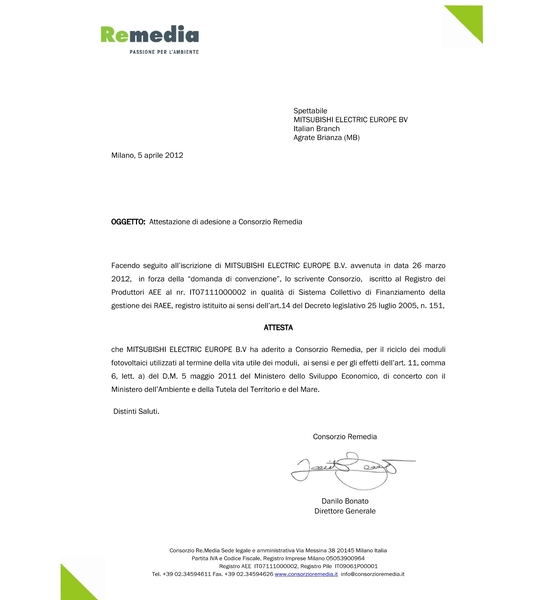 Certificazione_REMEDI_riciclo_moduli